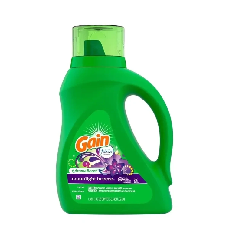 GAIN LIQUID DETERGENT 46 OZ / 1.36 L 2 X MOONLIGHT BREEZE
