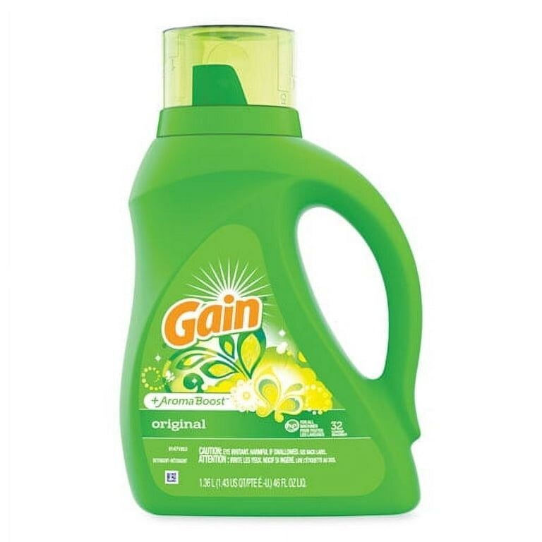 GAIN LIQUID DETERGENT 46 OZ / 1.36 L ORIGINAL
