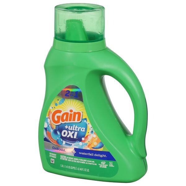 GAIN LIQUID DETERGENT 46 OZ WATERFALL DELIGHT