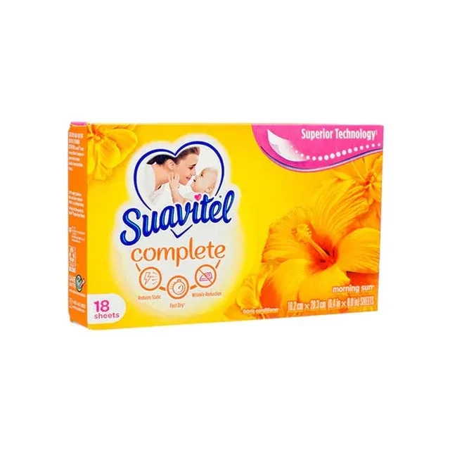 SUAVITEL DRYER SHEETS 18 CT MORNING SUN