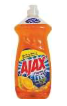 AJAX DISHWASH LIQUID 28 OZ TRIPLE ACTION ORANGE