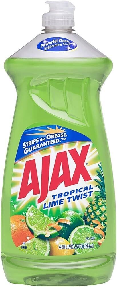 AJAX DISHWASH LIQUID 28 OZ TROPICAL LIME TWIST