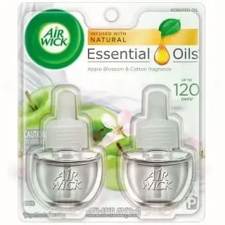 AIR WICK SCENTED OIL 2 CT .67 OZ APPLE BLOSSOM COTTON