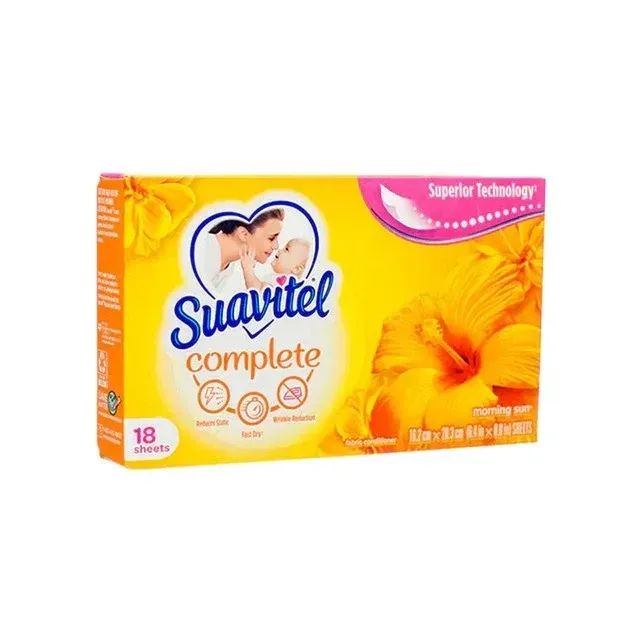 SUAVITEL DRYER SHEETS 18 CT MORNING SUN