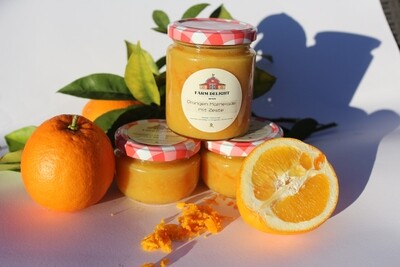 Orangen Marmelade mit Zeste (250ml)