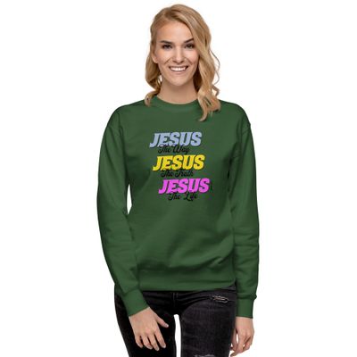 Jesus the way, truth, life: Women&#39;s Sweatshirt