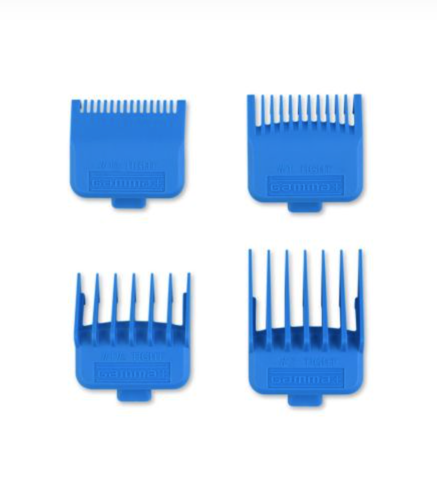 DUB MAGNETIC TIGHT CLIPPER GUARDS 4-PACK CYAN BLUE