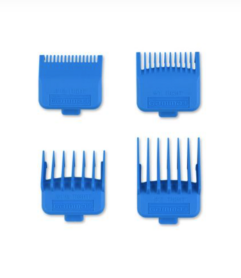DUB MAGNETIC TIGHT CLIPPER GUARDS 4-PACK CYAN BLUE