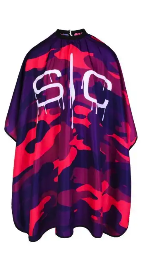 PINK CAMO BARBER &amp; STYLIST CAPES