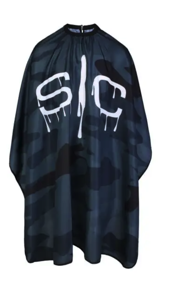 BLACK CAMO BARBER &amp; STYLIST CAPES