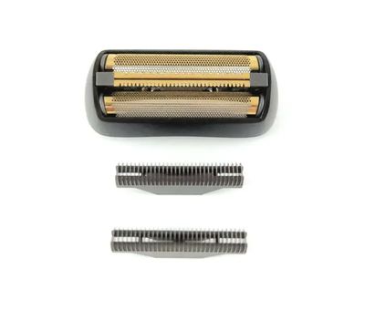 REPLACEMENT GOLD TITANIUM DOUBLE FOIL HEAD/CUTTER SET COMPATIBLE WITH THE FLEX SHAVER