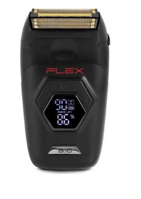 FLEX - ELECTRIC FOIL SHAVER WITH SUPER TORQUE MOTOR, GOLD TITANIUM FOIL HEAD