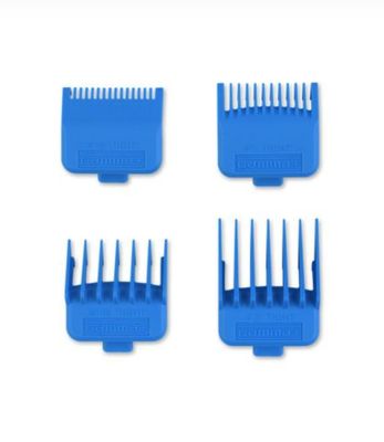 DUB MAGNETIC TIGHT CLIPPER GUARDS 4-PACK CYAN BLUE
