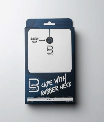 Professional Rubber Neck Cutting Cape White