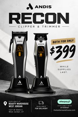 Andis Recon Clipper &amp; Trimmer Bundle