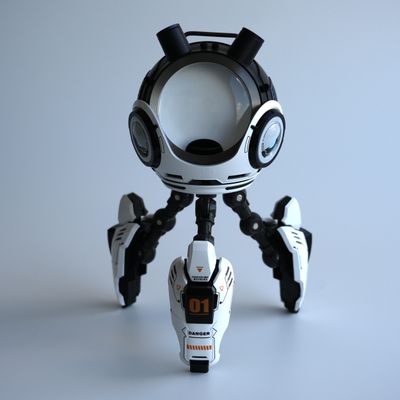 spirok ROBO with mecha stand 磁性流体 5243417566.jpg