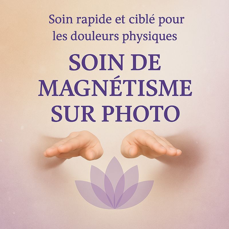 Soin de magnétisme sur photo