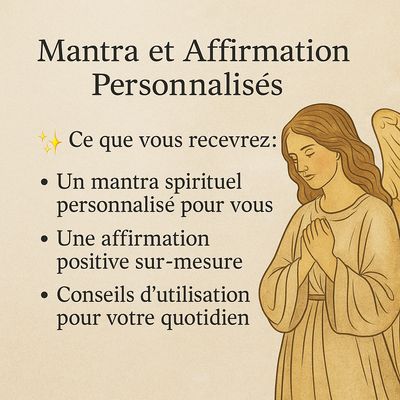 📖 Mantra et Affirmation Personnalisés
