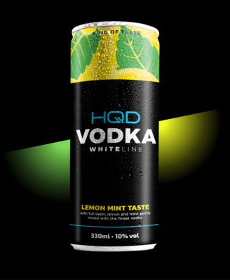 HQD Vodka White Line / Red Line (Lemon Mint oder Sour Cherry) 0,33 L 10%