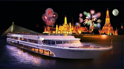 White Orchid Dinner Cruise FREE FLOW BEER - iconsiam/asiatique