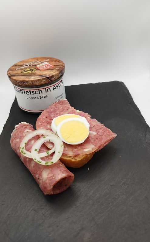 Rindfleisch in Aspik (Corned Beef)