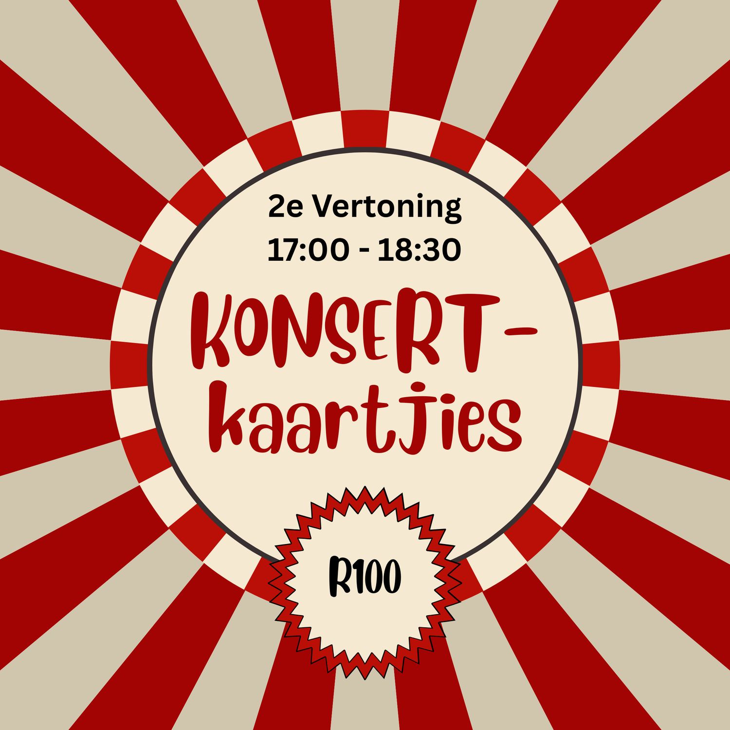 Konsertkaartjies - 2e Vertoning