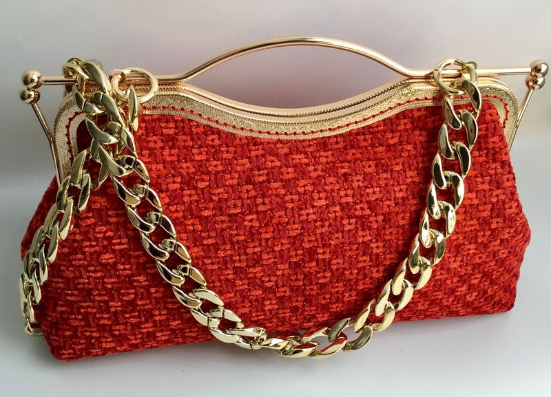 Terciopelo Rojo y Naranja