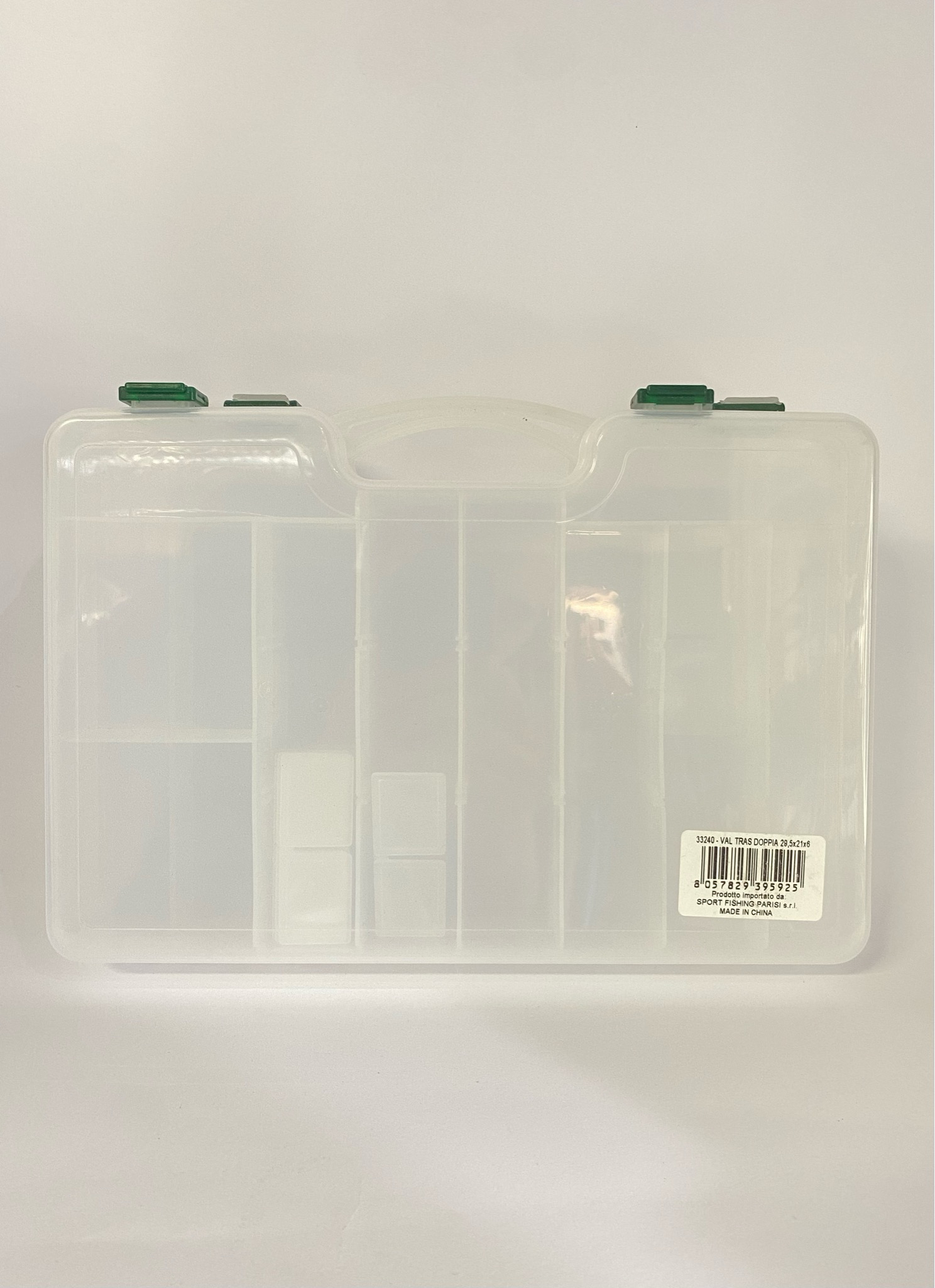 Valigetta Trasparente doppia con scompartimenti