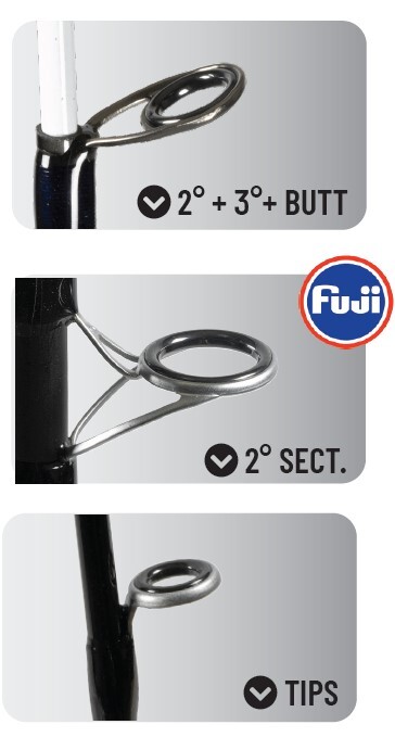 Colmic Araton XXT Fuji guides (50-300gr)