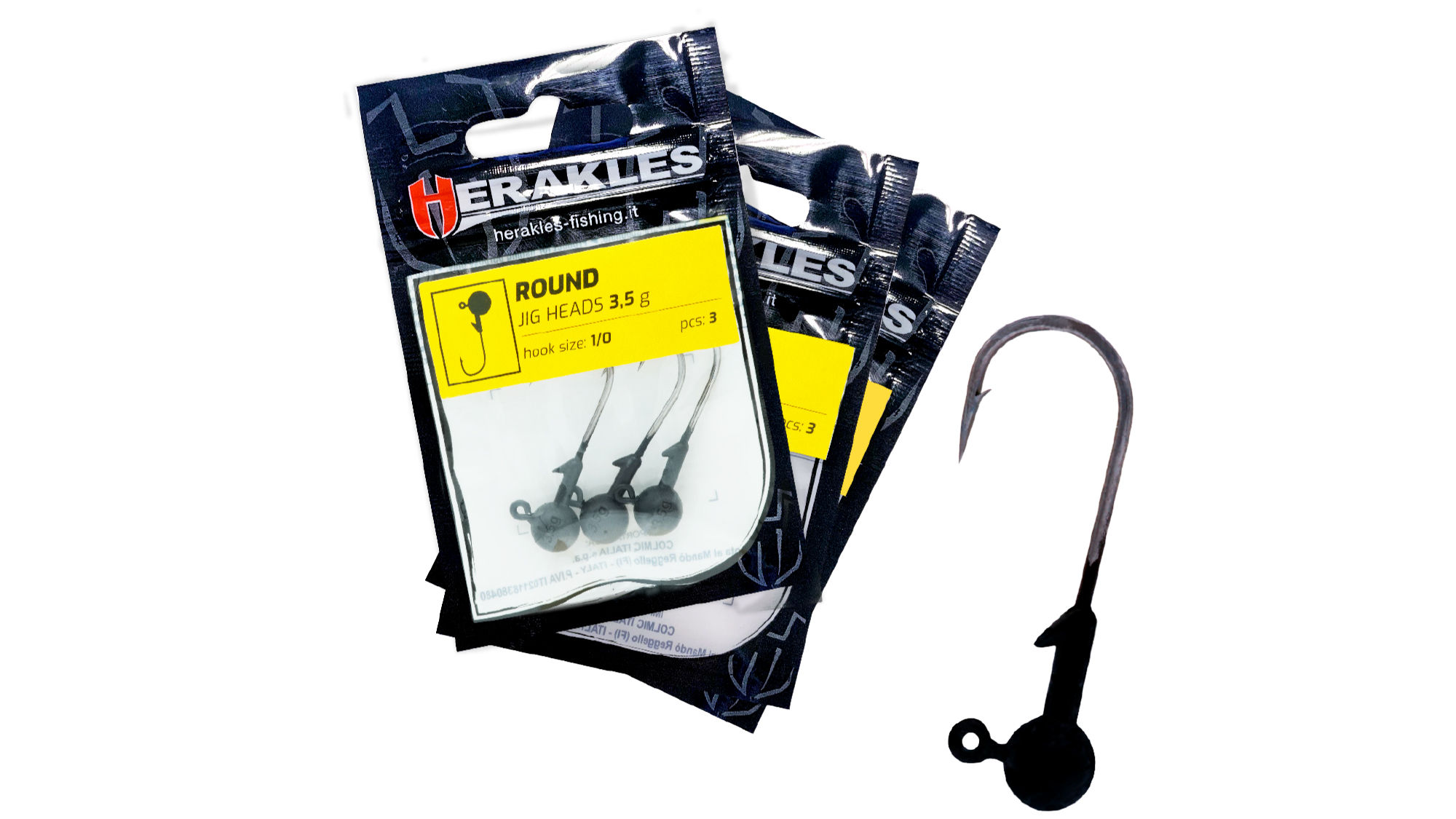 Herakles Rounds Jig Heads 3 Pcs