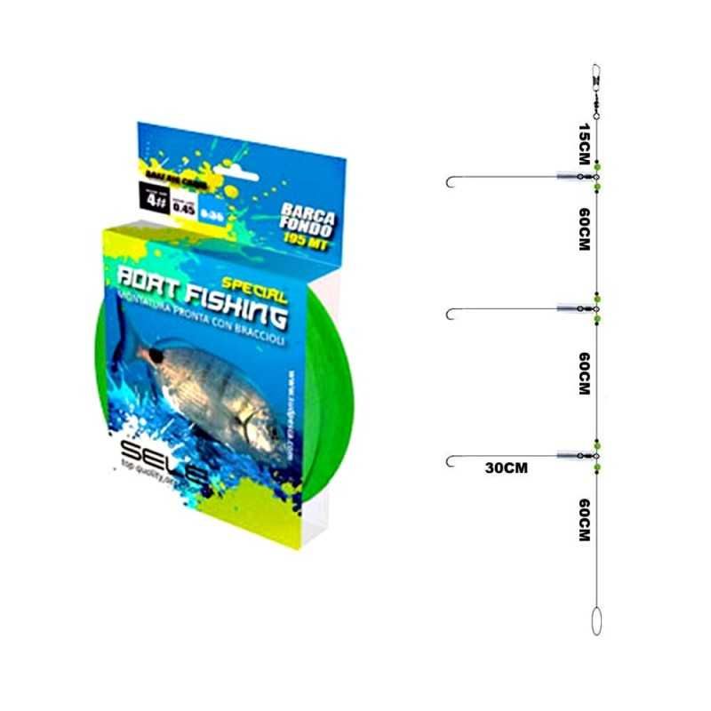 Sele Montatura Pronta Da Barca - Fondo| 1,95 mt.