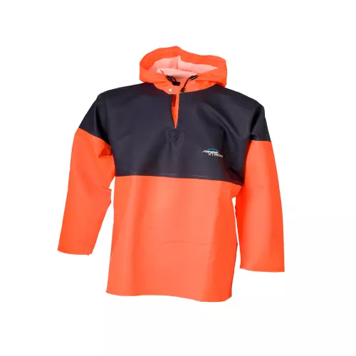 Giacca Chiusa Elka Arancio/Blu con Cappuccio