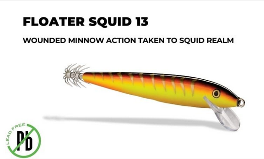 Rapala Floater Squid 13 - NOVITA' 2024  !