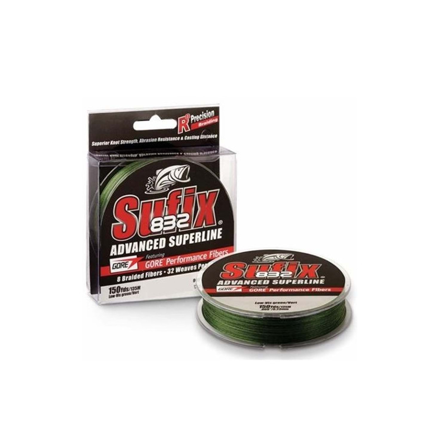 Sufix 832 250mt Low vis green
