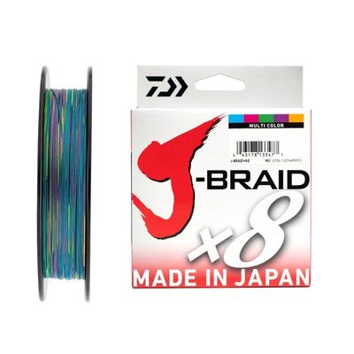 Daiwa J-Braid X8 Multicolor 150mt