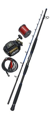 Combo Bolentino 4: Daiwa Tanacom 1000E +  Canna Falcon Blue Fighter XSA 2.0 kg -  2.10mt +  Multifibra Yoake X8 Red 1000mt 0,37mm