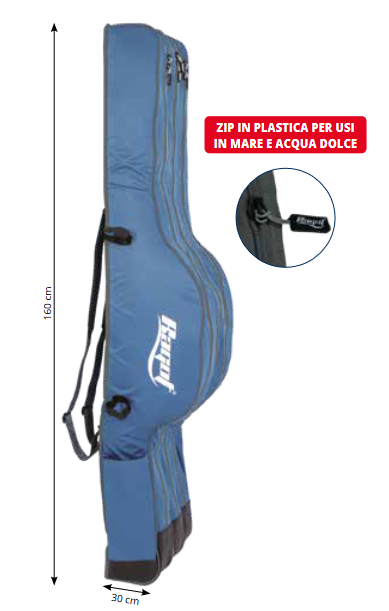 Fodero Ragot Surf/Boat Padded 3 Rod holdhall 160 cm