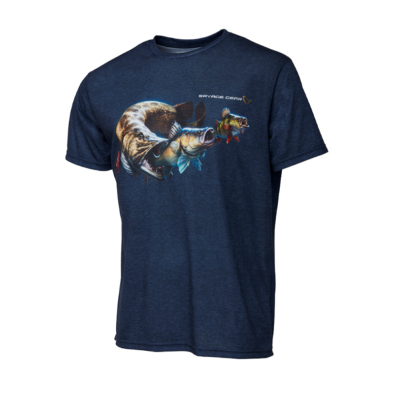 Savage Gear Cannibal Tee T-shirt - Blue