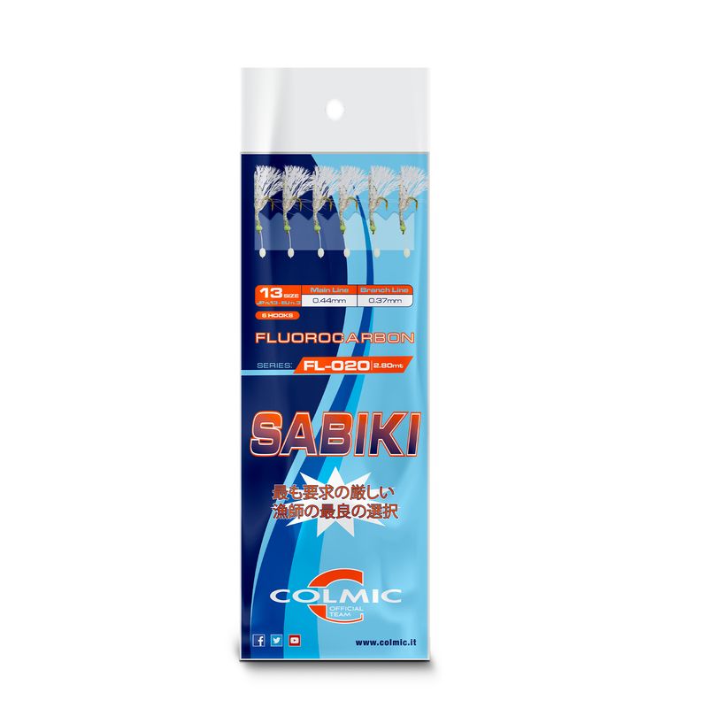 Colmic Sabiki FL-020 n.12 - 2.80 mt ( 6 ami)
