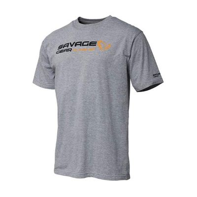 Savage Gear Signature Logo T-Shirt - Grey Melange