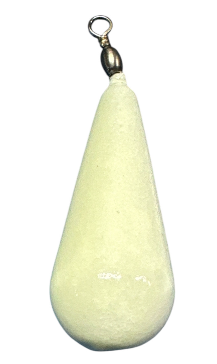 Piombo a Pera Plastificato con girella (FLUO)