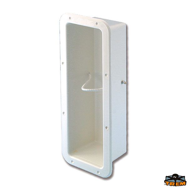 Nicchia porta estintore con elastico di fermo