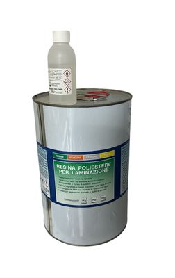 Resina Poliestere con catalizzatore 5L
