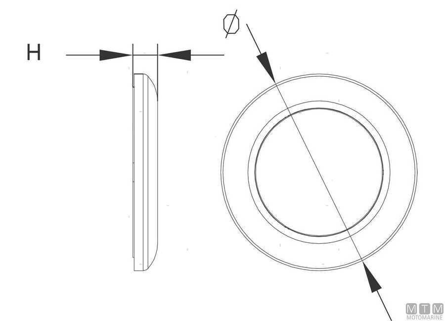 PLAFONIERA PUSH ON 16 LED PL