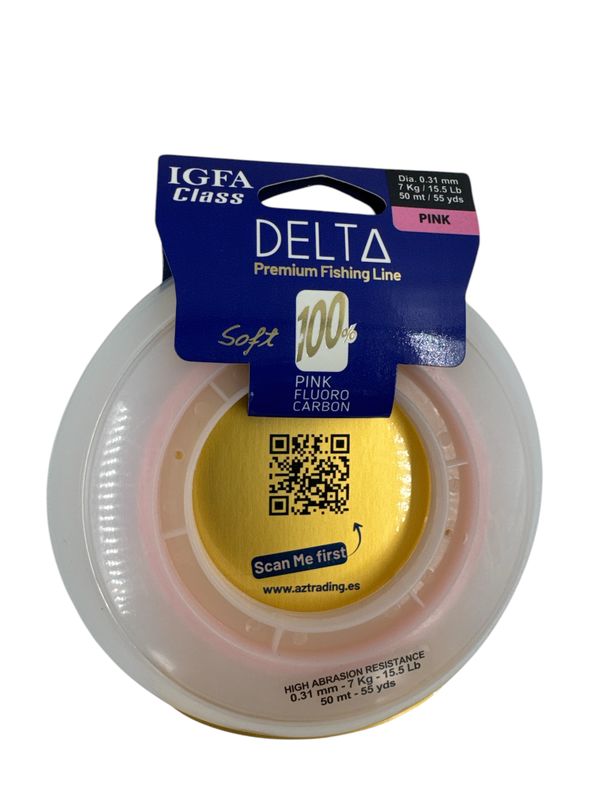 Delta Pink Fluorocarbon 50mt