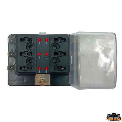 Scatola portafusibili Mini lamellari con spie d‘allarme a led