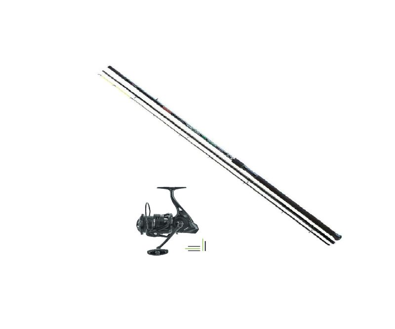 Combo Feeder 2: Trabucco RPL Feeder Evo 3.60 90gr + Mulinello Wax Anthem 5000