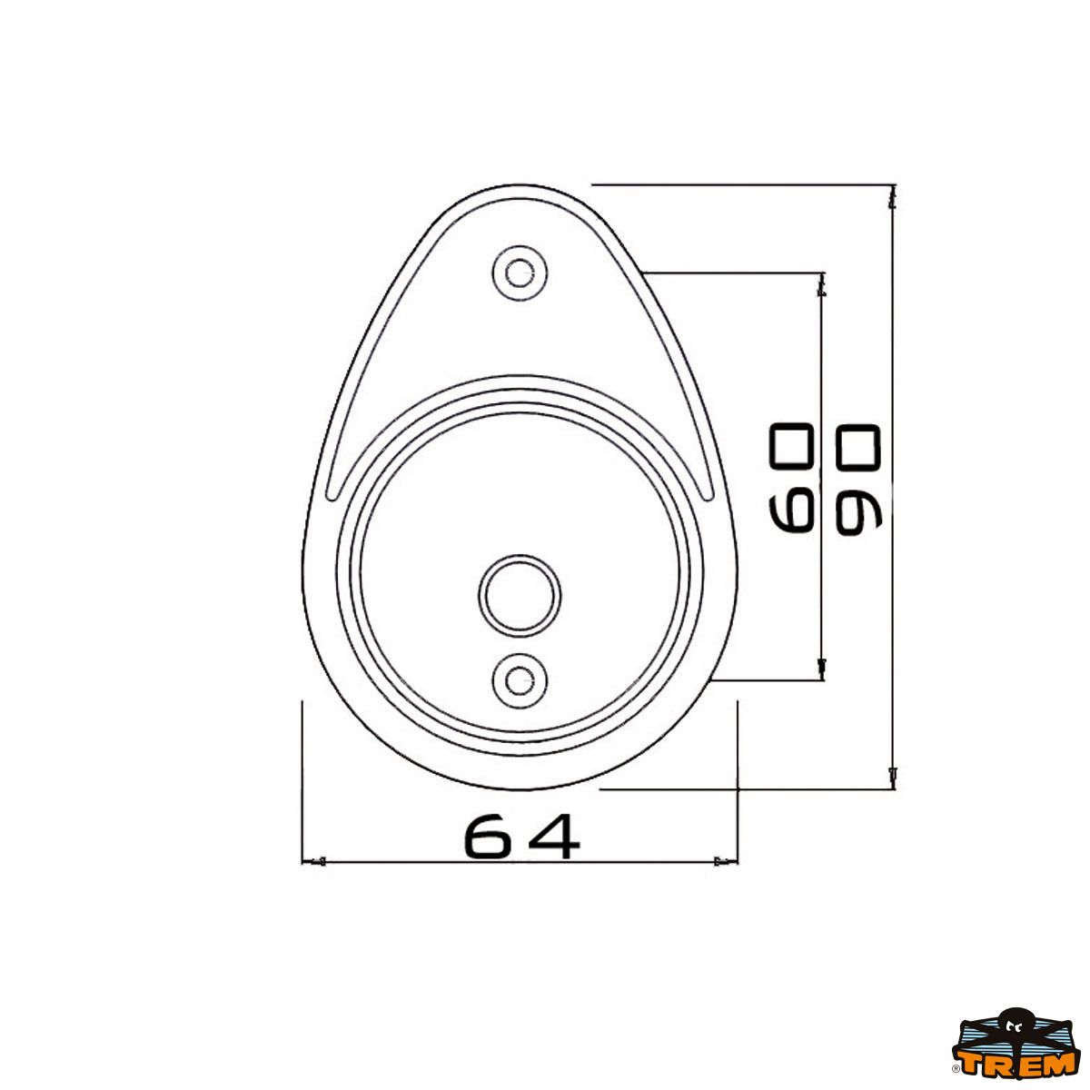 Fanali di via a montaggio orizzontale 12V 8W ANTARES