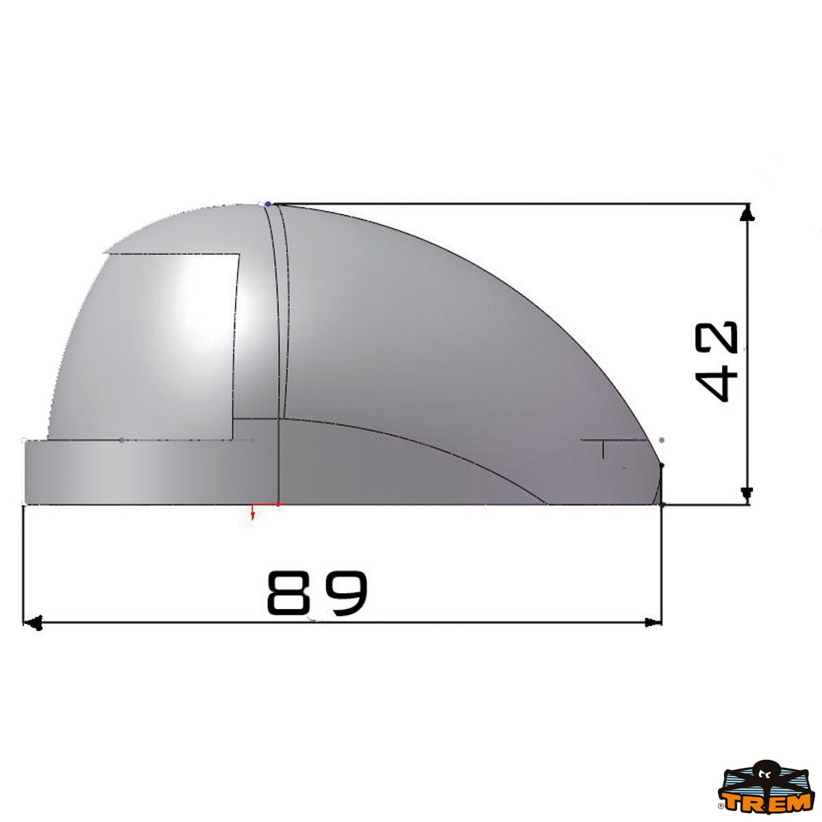Fanali di via a montaggio orizzontale 12V 8W ANTARES