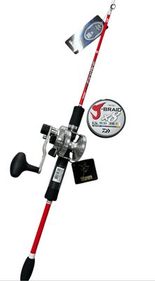 Combo Jigging 6: Okuma Fireball + Okuma Cavalla 5IIHL + Daiwa J-Braid X8 Multicolor 300mt 0,24mm